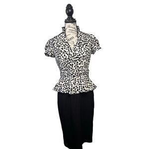 White House Black Market Cocktail Midi Dress